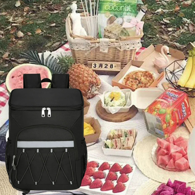 CoolerBag-Mochila de piquenique, mantém os alimentos quentes/frescos, sacos isolados à prova de vazamento, lancheiras impermeáveis para ambientes externos, bebidas, bebidas, cerveja, acampamento