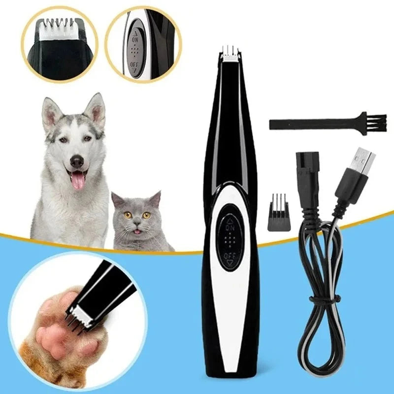 Máquina de Tosa Pet: Cachorros e Gatos, Profissional, Lâminas Precisas e Altura Ajustável - Maquininha de Tosar, acompanha acessórios.