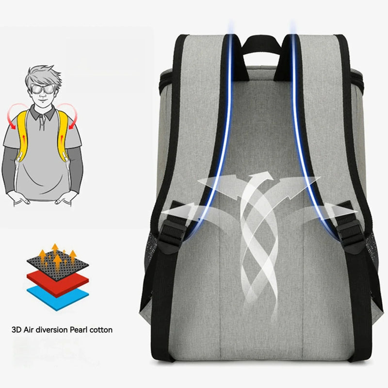 CoolerBag-Mochila de piquenique, mantém os alimentos quentes/frescos, sacos isolados à prova de vazamento, lancheiras impermeáveis para ambientes externos, bebidas, bebidas, cerveja, acampamento